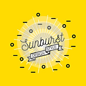Sunburst Flat Design
