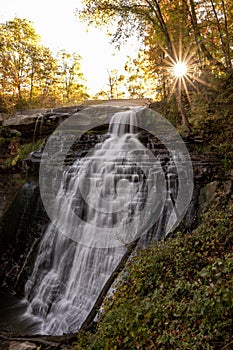 Sunburst Over Brandywine Falls