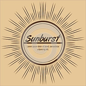 sunburst pattern design