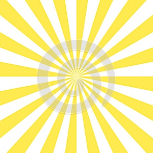 Sunburst pattern, sunrise background, yellow retro round lines - vector illustration. Sun rays background vector eps10.