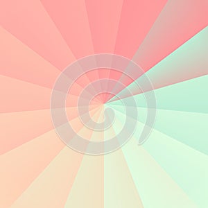 Sunburst pop art retro background image. gradient pink, yellow and green tones.