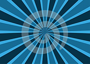 Sunburst, starburst background, converging lines. Vector illustration