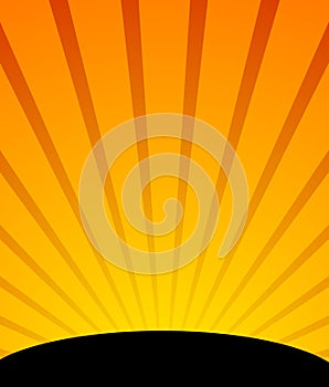 Sunburst, starburst background. Converging-radiating lines abstract background in vertical format. Flyer, poster, placard