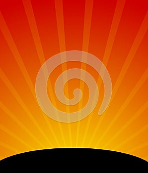 Sunburst, starburst background. Converging-radiating lines abstract background in vertical format. Flyer, poster, placard