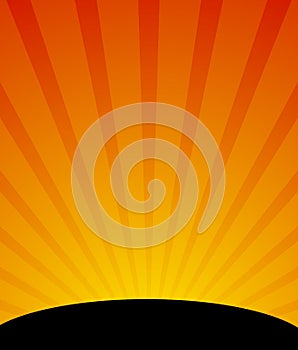 Sunburst, starburst background. Converging-radiating lines abstract background in vertical format. Flyer, poster, placard