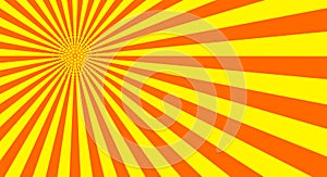 Sunburst sun rays in retro style. Retro comic book background. Vector illustration