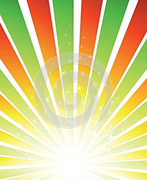 Sunburst vector background