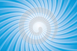 Sunburst vector illustration with a radiant blue background, conveying retro aesthetic