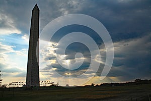 Sunburst at the Washington Monument DC 0183