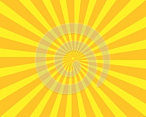 Sunburst yellow background vector illustration