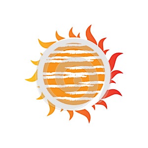 Sunburst Yellow Sun vector icon logo illustrations