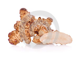 Sunchoke isolated on white background