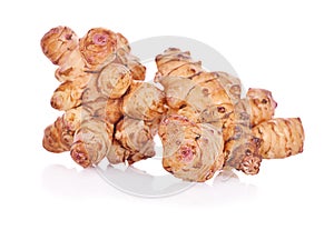 Sunchoke isolated on white background