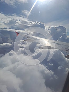 Suncloud airplane view