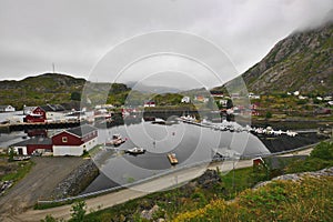 Sund, Flakstadoya, Lofoten Archipelago, Norway August