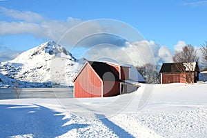 Sund in Lofoten's barn