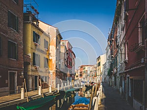 Sunday afternoon in romantic streets of Venice