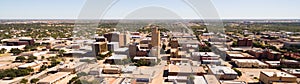 Sunday Morning Over Empty Street lubbock Texas Downtown Skyline