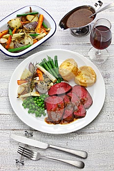 Sunday roast dinner