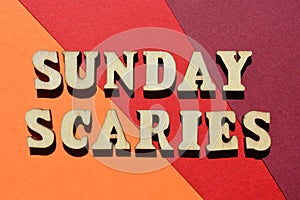 Sunday Scaries, phrase as banner headline