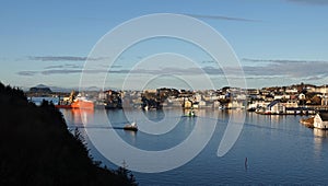 Sundbaten ferry harbour in Kristiansund in More og Romsdal in Norway