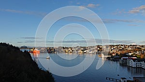 Sundbaten harbour in Kristiansund in More og Romsdal in Norway