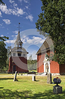 Sundborn church close to the Swedish town Falun