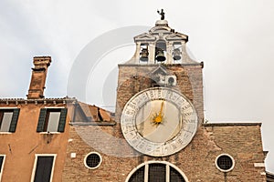 Sundial Bell Tower in Venice