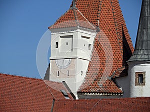 Sundial on the castle tower, Kezmarok - Slovakia