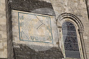 Sundial at Chichester Cathedral Church