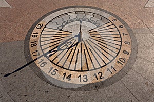 Sundial clock photo