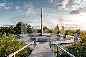 Sundial. Curonian Spit. Lithuania.