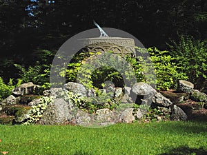 Sundial Dias in Garden photo