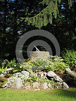 Sundial Dias in Garden photo