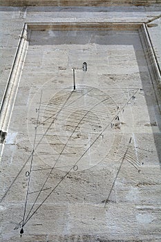 Sundial in the Fatih Mosque, Istanbul, Turkey
