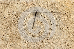 Sundial in Gelati Monastery. Georgia