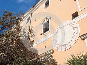Sundial on Historic Building