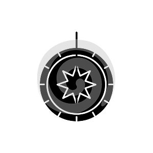 Sundial icon. Vector illustration decorative design