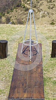 Sundial on the Monte Lema mountain Switzerland