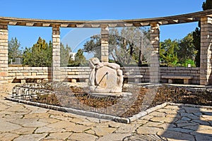 Sundial in the Rose garden, Park Ramat Hanadiv, Israel photo