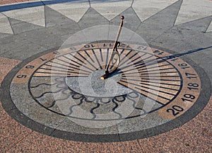 Sundial on the seafront of the city of Sebastopol