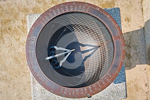 Sundial. Seoul, South Korea