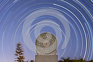Sundial and Star trail
