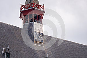 Sundial on a steeple or spire