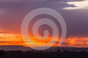 Sundown Clouds Colors Horizon Landscape