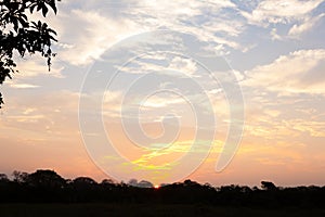 Sundown from Pantanal, Brazil