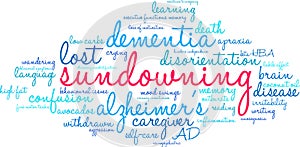 Sundowning Word Cloud photo