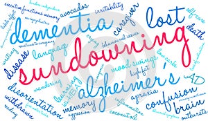 Sundowning Word Cloud