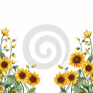 Sunflower border t-shirts