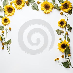 Sunflower border to brighten up your mood
